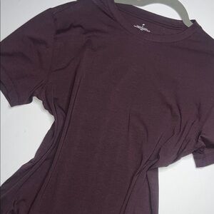 Fabletics Deep Purple Short Sleeve Tee